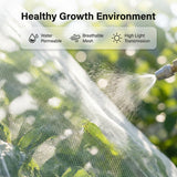 6.5x6.5x6.5Ft Fruit Tree Netting Cover Zipper Drawstring Garden Pest Mesh