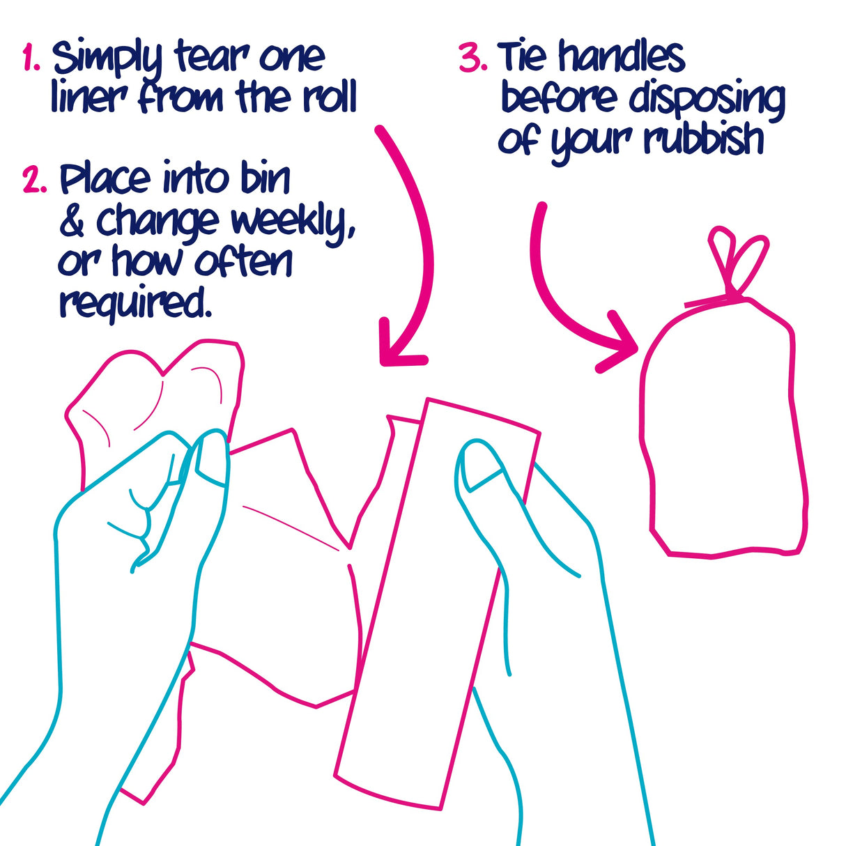 Ecozone’s 100% Biodegradable Bin Liners | 60Litres, 20 Bags