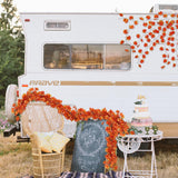 CQURE 36 Pack Fall Leaf Garland,Artificial Fall Vines Autumn Garland Fall Maple Leaves Thanksgiving Decor for Home Wedding Fireplace Christmas