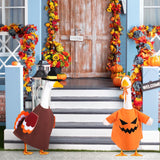 Silicherry 3 Set Halloween Goose Outfit Fall Christmas Lawn Porch Goose Cloth Costume Thanksgiving Xmas Outdoor Patio Yard(Novel Style)