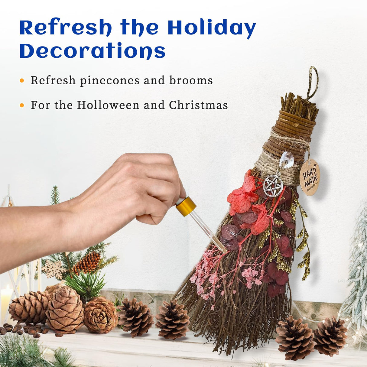 HIQILI Cinnamon Essential Oil for Candle, Spary & Diffuser - 100% Pure Natural - Indoor and Outdoor