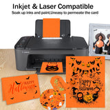 Orange Construction Paper 100 Sheets 80lb Cardstock Paper 8.5 x 11, Goefun Halloween Orange Cardstock for Christmas, Crafts, DIY Cards