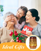 Hummingbird Solar Lanterns Outdoor Waterproof, Garden Decor Birthday Gifts for Women Mom Grandma Sister, Metal Hanging Solar Lights Outside Decorative for Yard Patio Backyard Christmas Decorations