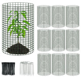 10Packs 24"x12"Plant Protectors from Animals,Plant Cages for Outdoor Plants