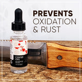 Tinyroots Choji Oil Tool Cleaning Kit, Simply Wipe the Knife Oil on to Restore Your Sword, Knives, Bonsai Tools, Includes Rust Eraser and Lint Free Cloth