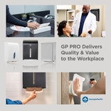 Georgia-Pacific Professional Series Premium Multifold 2-Ply Towels by GP PRO, White, 2344214, 150 Towels Per Pack, 16 Packs Per Case