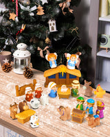 Nativity Set for Kids, Toddlers, Children, Christmas Story 25 Piece Sets & Figures Nativity Scene for Little Girls Boys Ages 1 2 3 4 5 6+ at Home, Sunday School, Soft Material Baby Bath Toys Playset