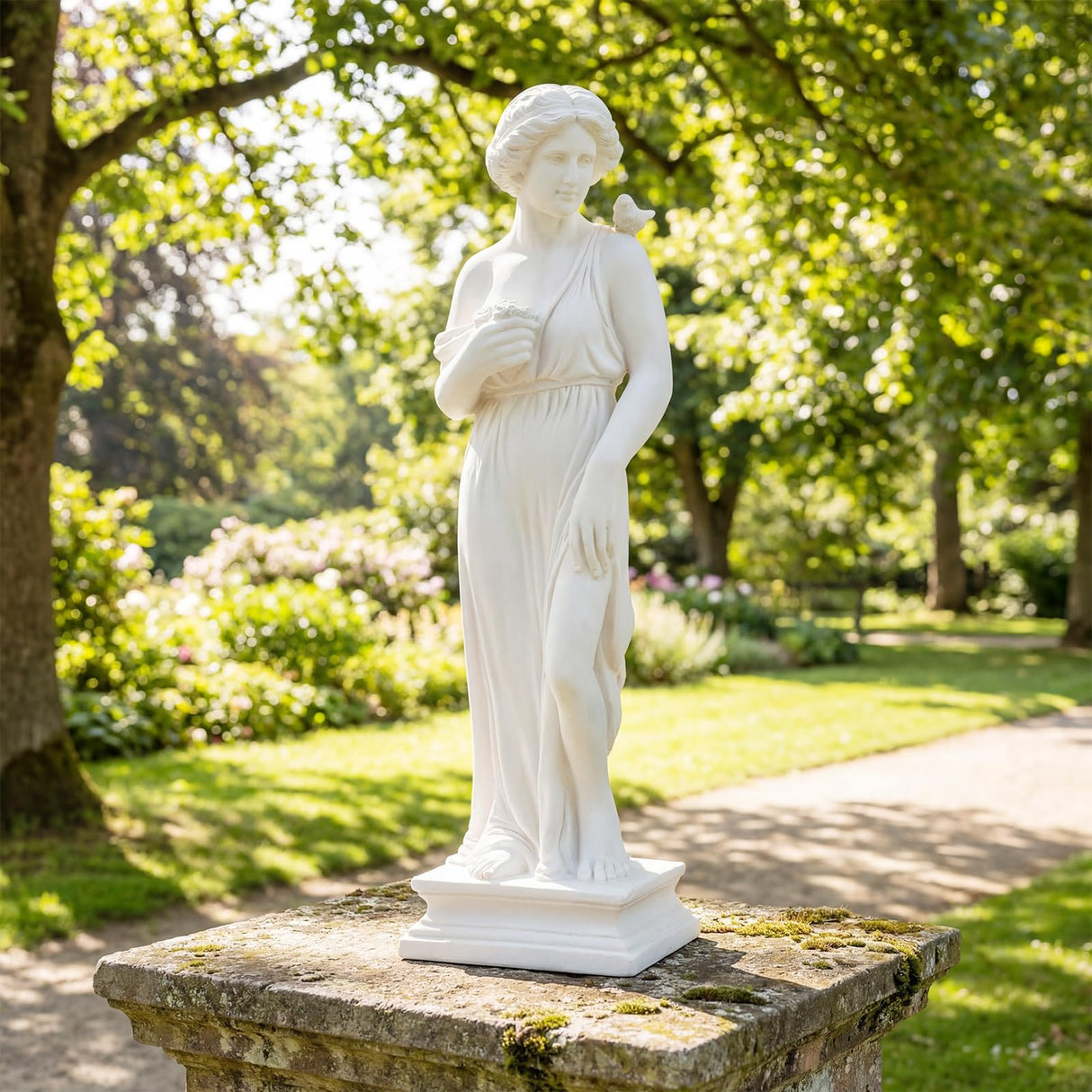 Giantex 31.5" Greek Goddess Statue, Roman Style Outdoor Garden Statue