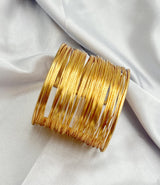 COLOYAN 6Pcs Gold Upper Arm Cuff Bangle Bracelet Set For Women