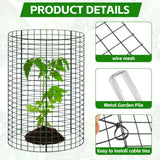 WAKCCIL 18 pcs 24"x 12" Large Plant Protectors from Animals,6 Pack Wire Cloche Cages to Keep Animal Out, Plants Cage Chicken Wire Cloche Protect Garden,Shrubs and Vegetables Protector