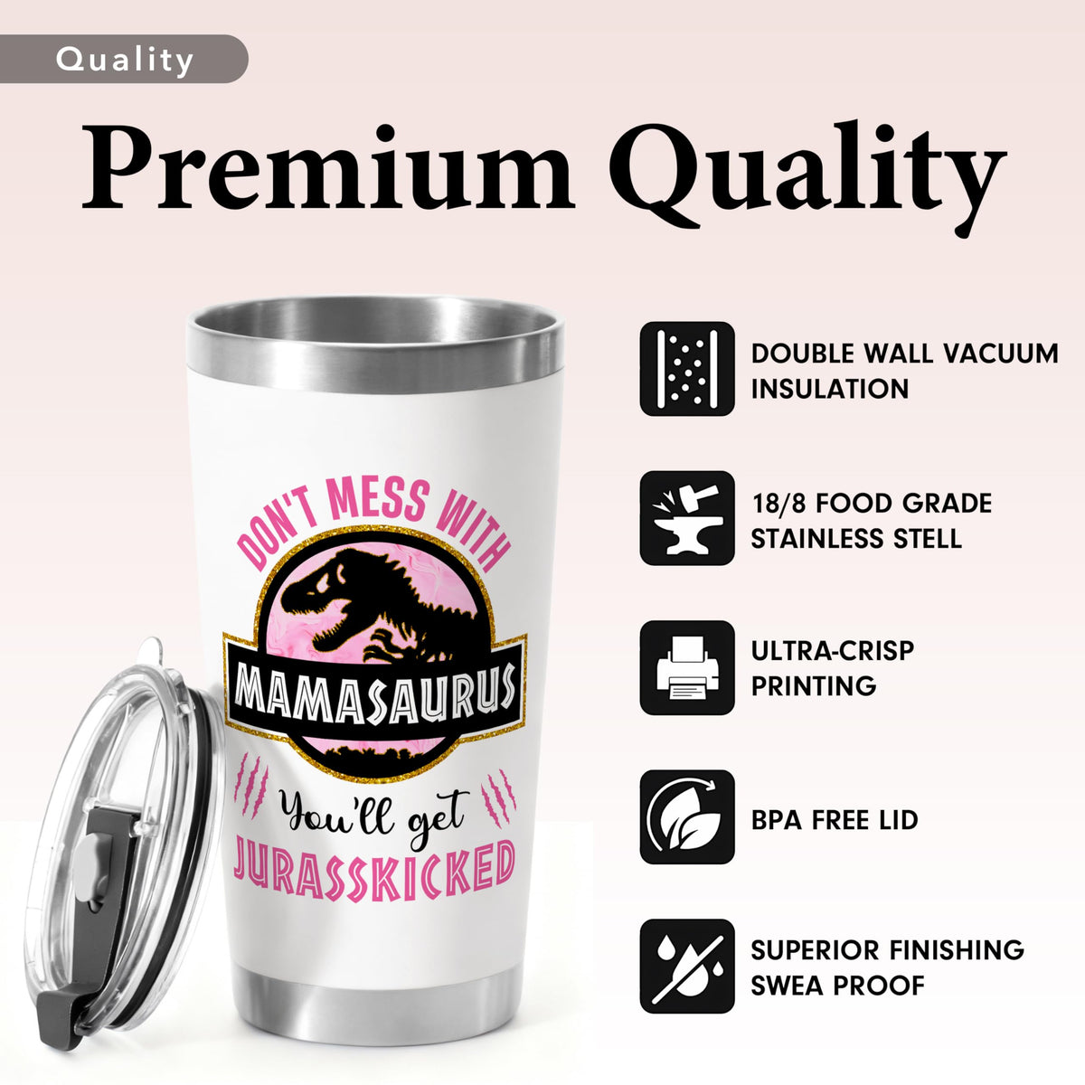 Gifts for Mom from Daughter, Son for Christmas, Mothers Day, Birthday - Mom Christmas Gift - Birthday Gifts for Moms, Happy Birthdays Moms - Best Mother Tumbler 20Oz Stainless Steel Coffee Cup
