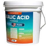 Varomorus Oxalic Acid 8 lbs - 99.6% Pure Fine Powder, Multi-Use Cleaner and Stain Remover for Wood, Metal, Rust, Wood Bleach, Hardwood Floor & Furniture Restorer, Pool - Industrial Cleaning Solution
