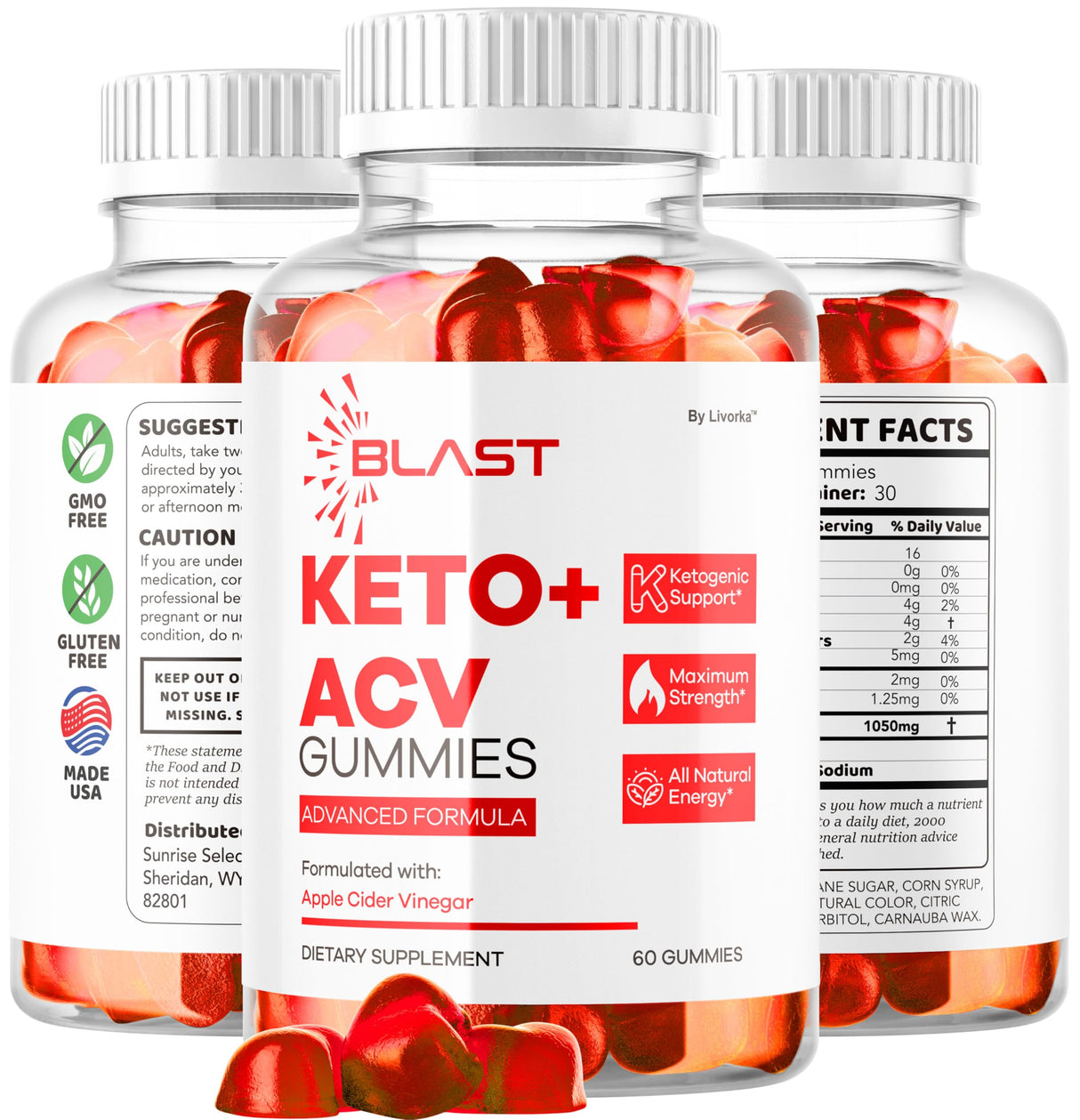 Blast Keto ACV Gummies - Official Blast Keto ACV Advanced Premium 1050MG Vitamin Gummys, Blast Keto All Natural Apple Cider Vinegar Formula, BlastKeto ACV Review, 60 Gummies for 1 Month
