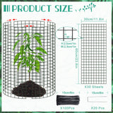10Packs 24"x12"Plant Protectors from Animals,Plant Cages for Outdoor Plants