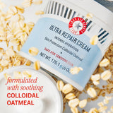First Aid Beauty - Ultra Repair Cream, Intense Hydration Whipped Colloidal Oatmeal, Clinically Proven to Strengthen Skin Barrier in 7 Days & Helps Relieve Eczema, Luxury Face & Body Moisturizer, 14 oz