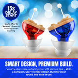 Premium Digital Hearing Aids for Seniors - Invisible in Canal (CIC) In-Ear Mini Sound Enhancer Set, Near-Invisible, Noise Cancelling, Personal Sound Hearing Amplifier - Pair - MZ-21