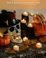 BEICHI Flameless Candles, 12/24/50/100/150 Pack Tea Lights Battery Operated, No Flickering Votive Candles LED Tea Lights for Halloween Christmas Wedding Home (100 Pack, Warm White)