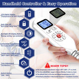 CAMECO 1 PACK Heated Elbow Brace for Tendonitis and Tennis Elbow, Arm Heating Pad Wrap for Arthritis Bursitis, Joint Pain Relief, Heating Pad for Forearm, 86℉ - 158℉, 10-90min Auto-Off