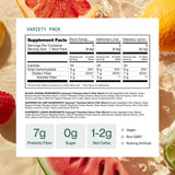 Supergut Gut Healthy Flavored GLP-1 Booster, Variety Pack - High Fiber GLP-1 Supplement Powder for Women & Men - Sugar-Free Drink Mix for Gut Health & Digestive Support (15 Servings)