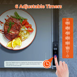 Warming Mat for Food,Silicone Electric Warming Tray for Buffets Party and Home,10s Fast Full Surface Food Heating pad,Portable Design for Daily Use,8 Temperture Settings & 1-6h Timer (Dark Grey)
