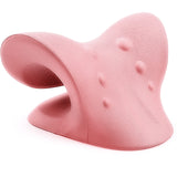 RESTCLOUD Neck and Shoulder Relaxer, Cervical Traction Device for TMJ Pain Relief and Cervical Spine Alignment, Chiropractic Pillow, Neck Stretcher(Pink)