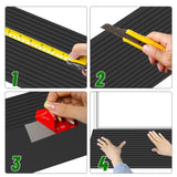 Nuvium 0.6" Rise Threshold Ramps for Doorways, 2000 Lbs Load Capacity, 35.5" Wide Natural Rubber Power Wheelchair Ramp is Adjustable and Cuttable for Doorways, Curb, Sweeper, Power Scooters, Bathroom