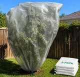 3 Pack 8 x 8 ft Large Fruit Tree Netting Covers with Zipper & Drawstring, Extra Fine Mesh Garden Netting for Blueberry Peach Apple Trees, Protects Fruit from Birds, Squirrels, Deer, Cicadas & Beetles