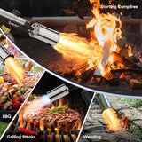 IgnitChef Propane Torch Gun with One-Touch Max Fire, Kitchen Blow Torch with a Safety Lock for Sous Vide Searing Steak, Grill, Charcoal Starter, Campfire (Propane Tank Not Included)