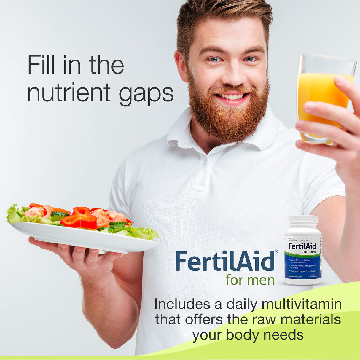 Fairhaven Health FertilAid for Men and Women Combo Fertility Supplements for Men and Women | Count and Motility Support Pre-Conception for Him | Prenatal Vitamin for Her with Vitex and Folate
