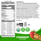 Orgain Organic Kids Protein Nutritional Shake, Strawberry - 8g of Protein, 22 Vitamins & Minerals, Fruits & Vegetables, Gluten Free, Soy Free, Kosher, Non-GMO, 8.25 Ounce (Pack of 12)