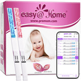 Easy@Home 50 Ovulation Test Strips and 20 Pregnancy Test Strips Combo Kit, (50 LH + 20 HCG)-Package May Vary