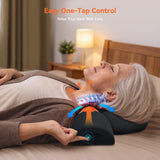 3 in-1 Cordless Neck Massager Pillow with Heat, Vibration & Traction