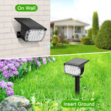 LANSOW Solar Spot Lights Outdoor Color Changing, [7 Modes/8 Pack] Christmas Landscape Spotlights, Solar Lights Outdoor Waterproof, Solar Powered Flood Lights for Outside Yard Garden Pathway