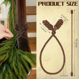 Shappy 36 Pieces Christmas Garland Ties for Banister Christmas Decorative Reusable Flexible Twist Ties for Garland Staircase Home Decoration Holiday Craft Wrapping (Brown)