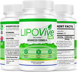 LipoVive Pro Capsule - Official LipoVive Pro Pills Advanced Formula Premium All Natural Supplement Support, LipoVive Pro Capsule for Overall Health & Wellness, 60 Capsules for 1 Month