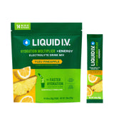 Liquid I.V.® Hydration Multiplier +Energy - Yuzu Pineapple | Electrolyte Powder Drink Mix | 1 Pack (14 Servings)