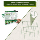 50x50 Cucumber Trellis for Raised Bed - A Frame Garden Trellis for Climbing Plants Outdoor - Cucumbers, Pea, Zucchini, Squash,Tomato, Green Bean, Vine, Watermelon, Melon, Pumpkin