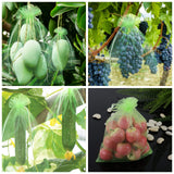 Fruit Protection Bags, Kikhope 20 Pcs 20x14 inch Fruit Netting Bags, Garden Fruit Cover Mesh Bag with Drawstring, Netting Barrier Bags for Plant Fruit Flower and Vegetables