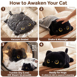 Mewaii Black Cat Plush Pillow Cute Plushies, Squishy & Huggable, 13 in