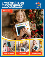 TEKFUN 15" LCD Writing Tablet for Kids, Large Drawing Pad for Boys & Girls, Screen-Free Way to Keep Kids Busy, Reusable Doodle Board for Learning & Travel, Great Christmas Gift Idea(15in Blue)