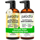 PURA D'OR Gold Label Anti-Thinning Biotin Shampoo & Conditioner, 16oz x2