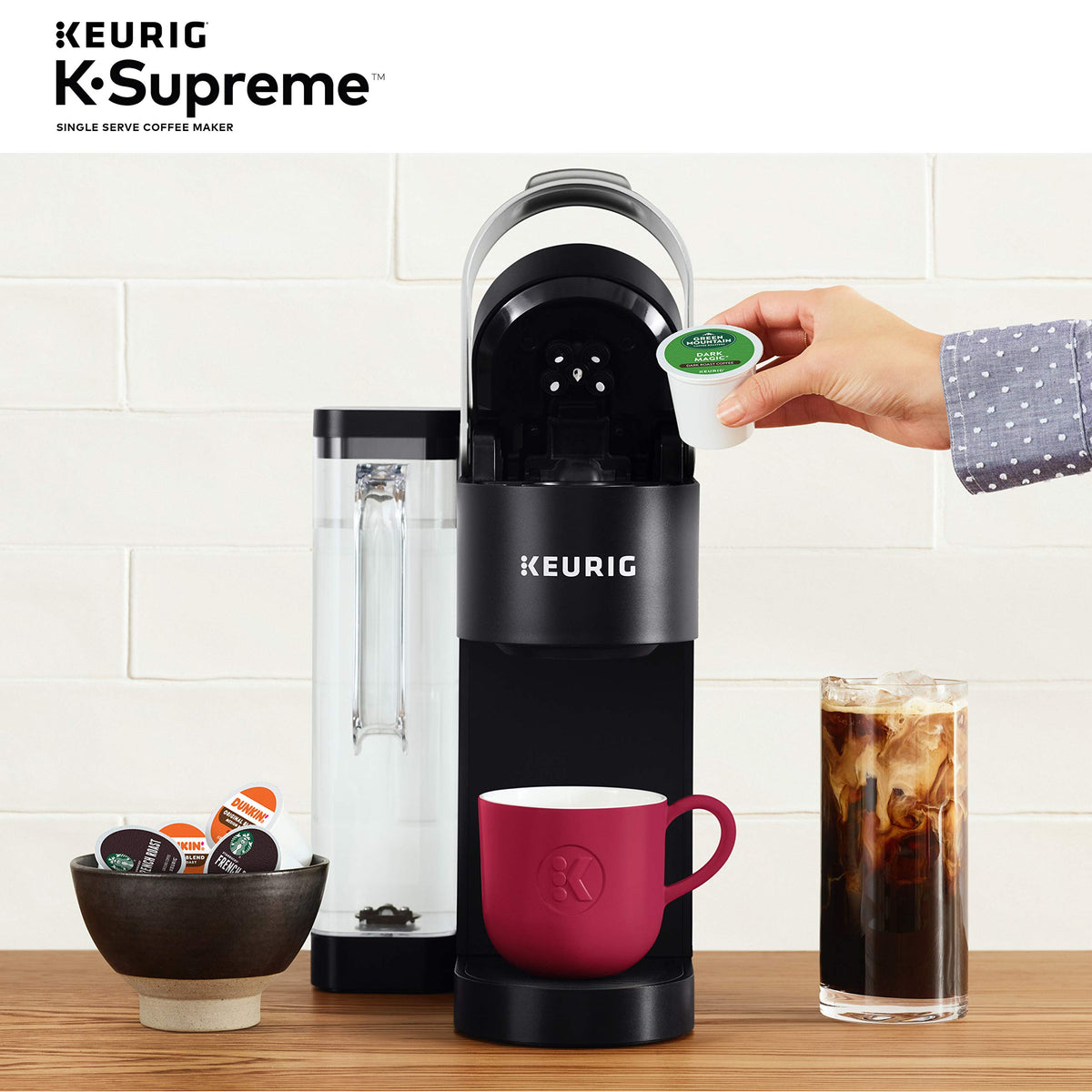 Keurig K-Supreme Single Serve K-Cup Pod Coffee Maker, Black