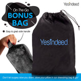 YESINDEED Brazilian Butt Lift Pillow + Back Support Cushion – Dr. Approved BBL Foam Pillow with Carrying Bag for Post Surgery Recovery – Comfortable and Firm Cushions Set