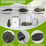 Floating Crocodile Sculpture, 3-Section Simulated Floating Alligator, Pond Floating Alligator Bait for Garden Pond Backyard Decoration (2-Pack)