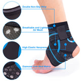 Nvorliy AquaFlex Pro Ankle Brace, Compression Ankle Sleeve for Swimming, Aquatic, Sailing, Scuba Diving, Surfing, Paddle Boarding, Kayaking & Injury Recovery – Supports Women & Men