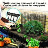 (4 Packs) Plant Protectors from Animals, 14.8" Lx14.8 Wx15.7 H Heavy-Duty Large Wire Plant Cages, Keep Rabbits Out for Vegetables, Shrubs & New Plants