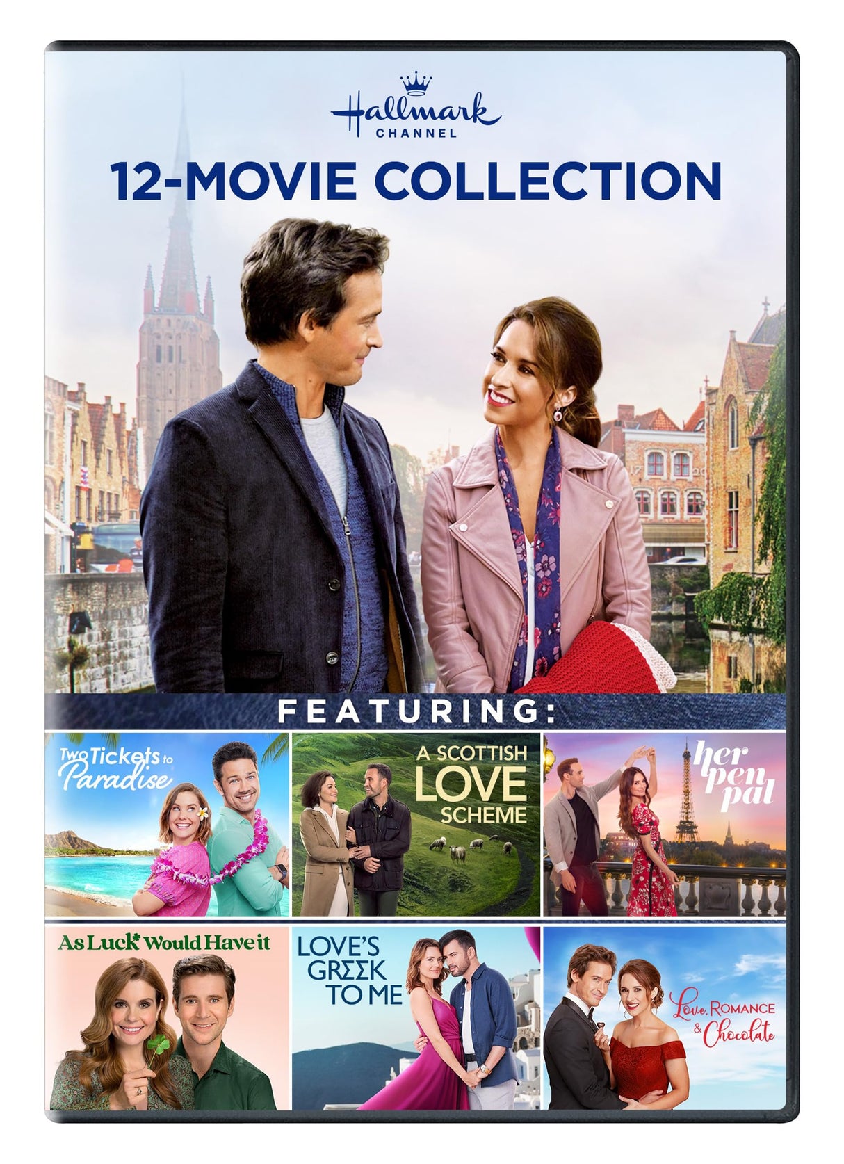 Hallmark 12-Movie Collection: Rome in Love, Love on Iceland, Paris Wine & Romance, As Luck Would Have It, A Paris Proposal, Her Pen Pal, A Pinch of Portugal, Loves Greek to Me, A Scottish Love Scheme, Summer to Remember, Two Tickets to Paradise, & Love, R