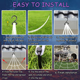 Spider Web Halloween Decorations Outdoor Lights, 125 Purple LED Light Up 16.4Ft Giant Spiderweb & 60" Large Spider & 22 Small Spiders & 20g Stretch Cobweb, 8 Modes Lighted Decor for Yard Outside