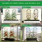 2 Pack 45" Metal Garden Trellis for Climbing Plants, Adjustable Angles