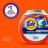 Tide Ultra OXI Power PODS with Odor Eliminators Laundry Detergent Pacs, 48 Count, For Visible and Invisible Dirt